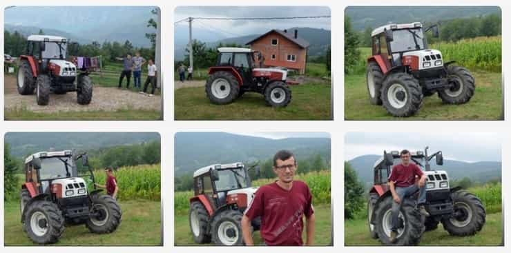 Srebreničko selo Gladovići Sabit Mandžić dobio novi traktor1